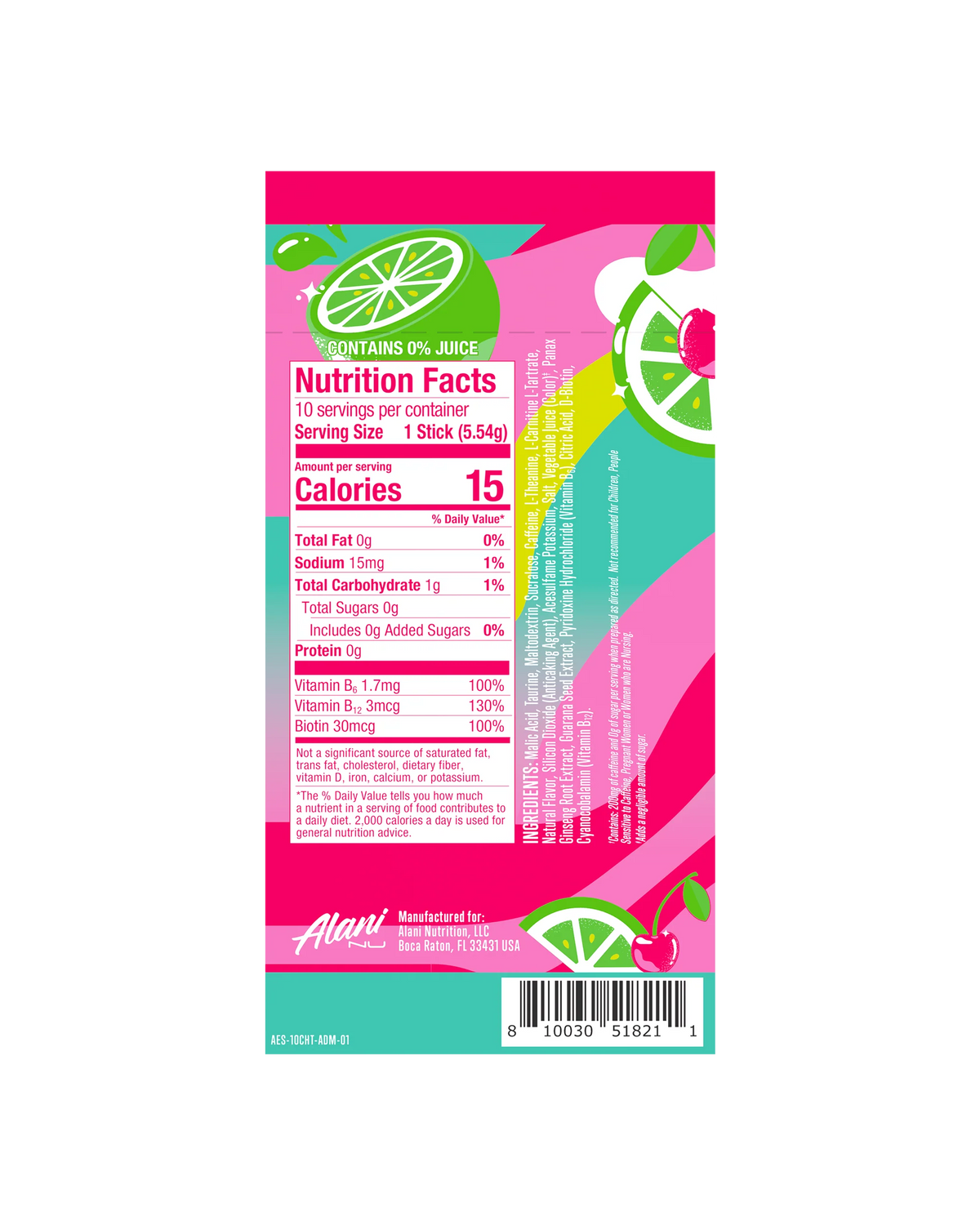 energy sticks - cherry twist